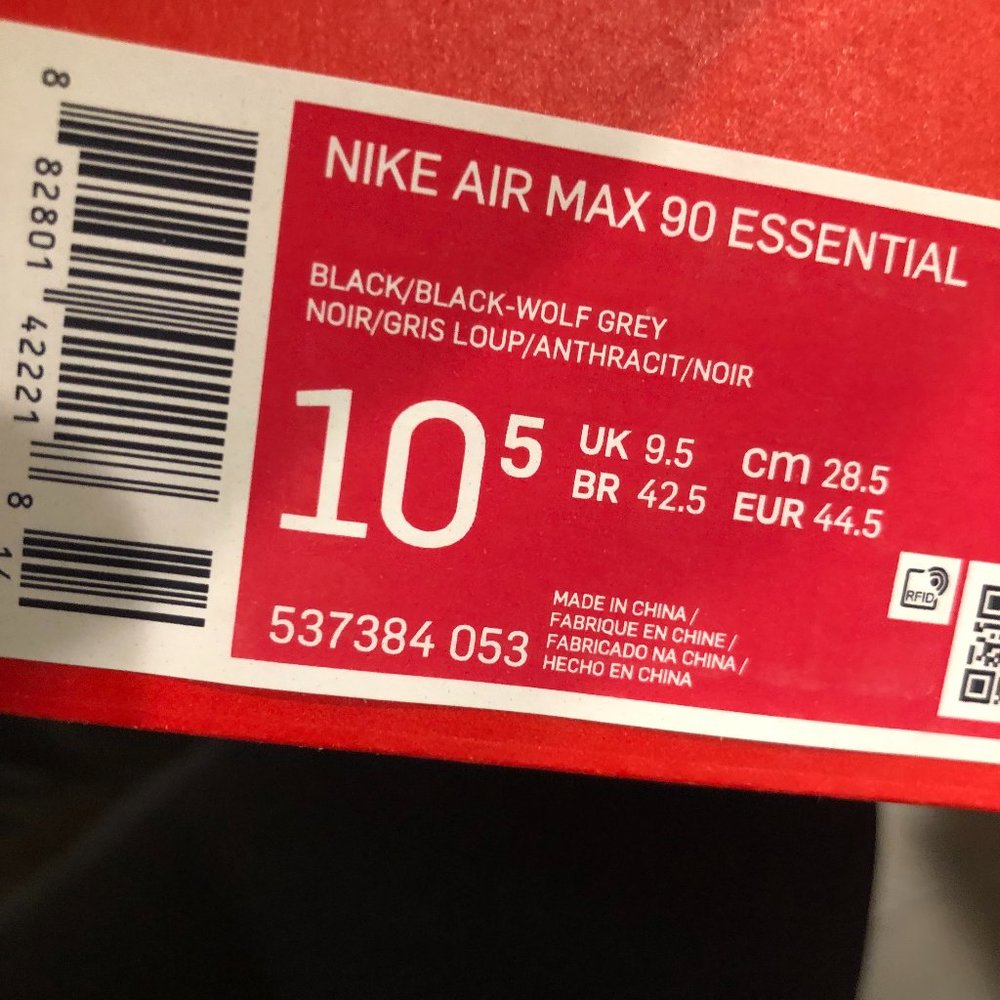 Nike Air Max Essential Black/ Cool GreySize 10.5  new - Picture 4 of 5